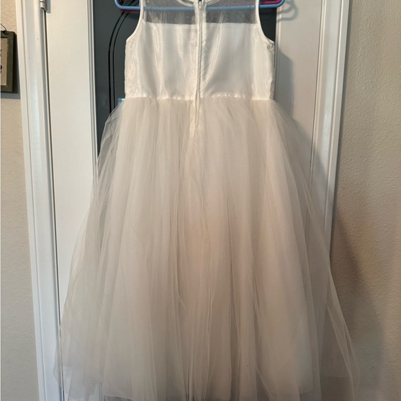 Joykids White Sleeveless Tulle Dress Christmas wedding flower girl bridesmaid 12 - Picture 2 of 3